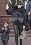 Jennifer leaving Crowne Plaza hotel in Minsk (September 25, 2012)